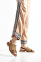 Women's Mink Suede Buckle Ankle Strap Sandals - 4