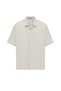 Striped Oversize Short Sleeve Shirt