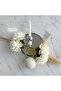 Silver Metal Candle Holder with White Round Chalk Base for Table Centerpieces – 23 cm - 3