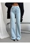 Trend Special Design Wide Leg Cross Closure Baggy Denim Jean Pants-Trend Special Design Wide Leg Cross Closure Baggy Denim Jeans - 3