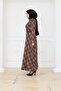 Seasonal Dress with Buttons, Plaid Pattern, and Belt Detail - 6