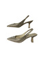 --Pointed Toe Open Back Stiletto Banded Evening Dress Heeled Women's Shoes - 3