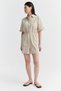 Women's Textured Jumpsuit with Elastic Waist - 4