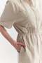 Women's Textured Jumpsuit with Elastic Waist - 8