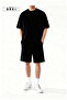 Unisex Oversize Relaxed Fit T-Shirt Shorts Set – Minimal Premium - 2