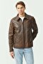 Regular Leather Coat - 4