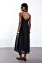 Black Pleated Maxi Dress 3413 - 3
