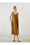 V-Neck Modal Blend Strap Dress