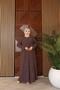 Plus Size Sarmaşik Stone-Embellished Mother Dress