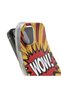 Case compatible with Apple iPhone 14 Plus Silicone Gel Tpu Comic Book Pattern WOW Text - 4