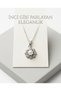 316L Steel Pearl Necklace |   Flower Design Zircon Stone Silver Color Women's Necklace |   Boxed & Gift Package - 2