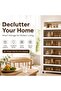6 Layer Collapsible Storage Bins With Wheels [155cm] - Stackable Plastic Storage Cabinet Portable Multi-Tier Organizer Rack, Kitchen Rack with Dual Opening Home Storage unit Easy Tool Free - 8