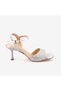 Hawen Angels Women's Leather Sole 7.5cm Heeled Satin Stone Evening & Evening Dress Shoes 6895-26-V1