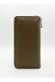 Women's Faux Leather Wallet with Gold Buckle and Phone Compartment - 3