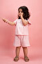 Girl's Bat Sleeve Summer Printed Shorts Set 1-6 Years Old - 7