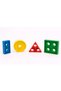 17 Pieces of 4 Different Colorful Fun Geometric Shapes Intelligence-Enhancing Educational Find-And-Plug Game Set - 6
