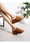 Lunaris Tan Wedge Heel Women's Slippers - 3