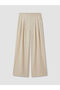 Vizyon New Season Elastic Waist Women's Pleated Trousers - 5