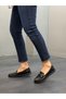 Black Leather Orthopedic Daily Women's Ballerinas - 3