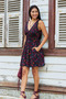 V-Neck Mini Dress with Gipeli Waistband