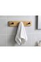 Decorative 3-Piece Bamboo Wall Hanger - Towel - Key - Bag - 3