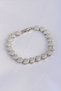 Vip Series Brass Zircon Stone Silver Color Heart Model Bracelet 5886 - Eterna1831-3788
