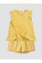 Lcw Kids Linen Look Girls Blouse and Shorts Set