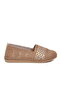 Cream Knitted Stone Embroidered Lightweight Women's Ballerinas Pc-7766 Z - 3