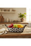 Stylish Grey & Brown Oval Rattan Utility Basket with Comfortable Handle for Storage Display and Organizing 31×24 cm - 2
