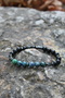 Azurite Obsidian Natural Stone Bracelet - 6