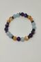 Certified Aquamarine, Brown, Amethyst, Hematite Natural Stone Bracelet - 2
