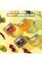 Silk Route - Glass Mini Canning Jars with Airtight Lids & Bands, Quilted Crystal for Jams, Spice Storage, Wedding/Favors, Preserves, Drinking, 12-Pack - 2