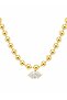 Steel Marquise Stone Necklace