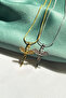 Zircon Stone Angel Figure Necklace - 4