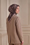 وشاح كراش بنمط الفهد باللون البني الحار