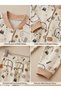 Baby Boy Pajama Set with Front Fence-Style Design, 100% Cotton, 6-12-18-24 Months - 3