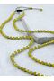 4 mm Olive Green Ceyt & Hematite Natural Stone Minimal 70-80 cm Long Men's Necklace - 3