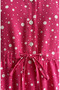 Lace-up waist polka dot layered dress 0283-02 pink - 5