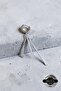 Perforated Bar and Chain Model Tassel Earrings Men's Unisex 316L Steel Earrings 1 Piece - 2