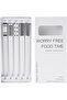 Silk Route Reusable Fiberglass Chopsticks 5-Pairs Set, White
