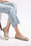 Women's Ballerina Flats, Knitted Material, Blunt Toe - 4