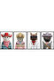 Glass-Like Adhesive Cat Figure Animal (Model- 6) - 2