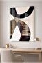 Black and Bronze Minimalist Geometric Decorative Tempered Glass Table - Business, Home and School Table