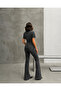 Spanish Paddle-Style Snow Black Short Sleeve Jumpsuit - 3