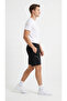 Men's Regular Fit Shorts with Front Piping Detail and Zippered Pockets - 8