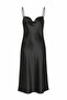 Maison Bride Rosalie 2-Piece Set - Black Satin Nightgown and Robe Set, Lace Bridal Nightgown - 5