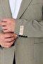 Khaki Mono Collar Regular Fit Men's Sports Jacket - 4