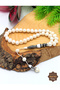 Black-White Special System Tassel-Adorned Craftsmanship Imame Natural Cultured Pearl Stone Prayer Beads 201025521 - 2