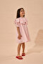 Strawberry Embroidery Cotton Dress Pink - 4