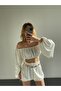 Santorini Gold Chain Detailed Shorts Set - 5
